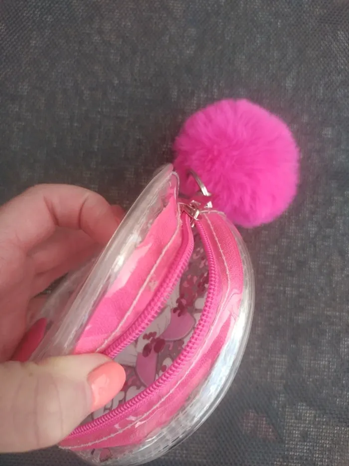 Pochette Paillettes avec Porte clé Pompon - photo numéro 5