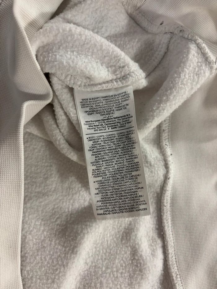 Pull à capuche Blanc Nike Taille L - photo numéro 6