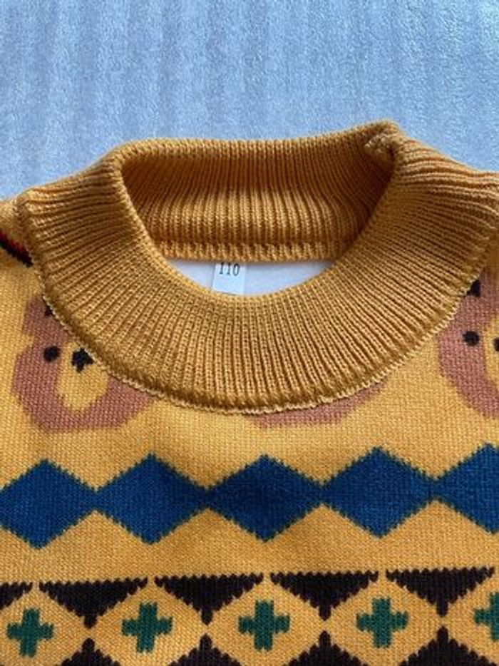 Pull col rond, doux avec motif - photo numéro 4