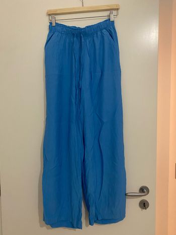 Pantalon fluide bleu