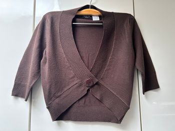 Gilet court marron Redoute Création - Taille 34/36