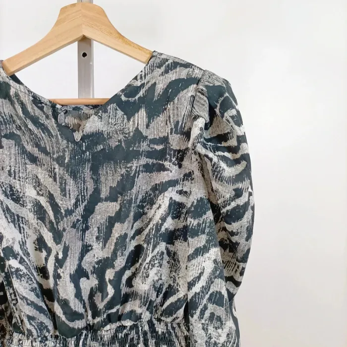 Robe imprimé animalier Retro & Icone – manches longues, taille L A1068 - photo numéro 10