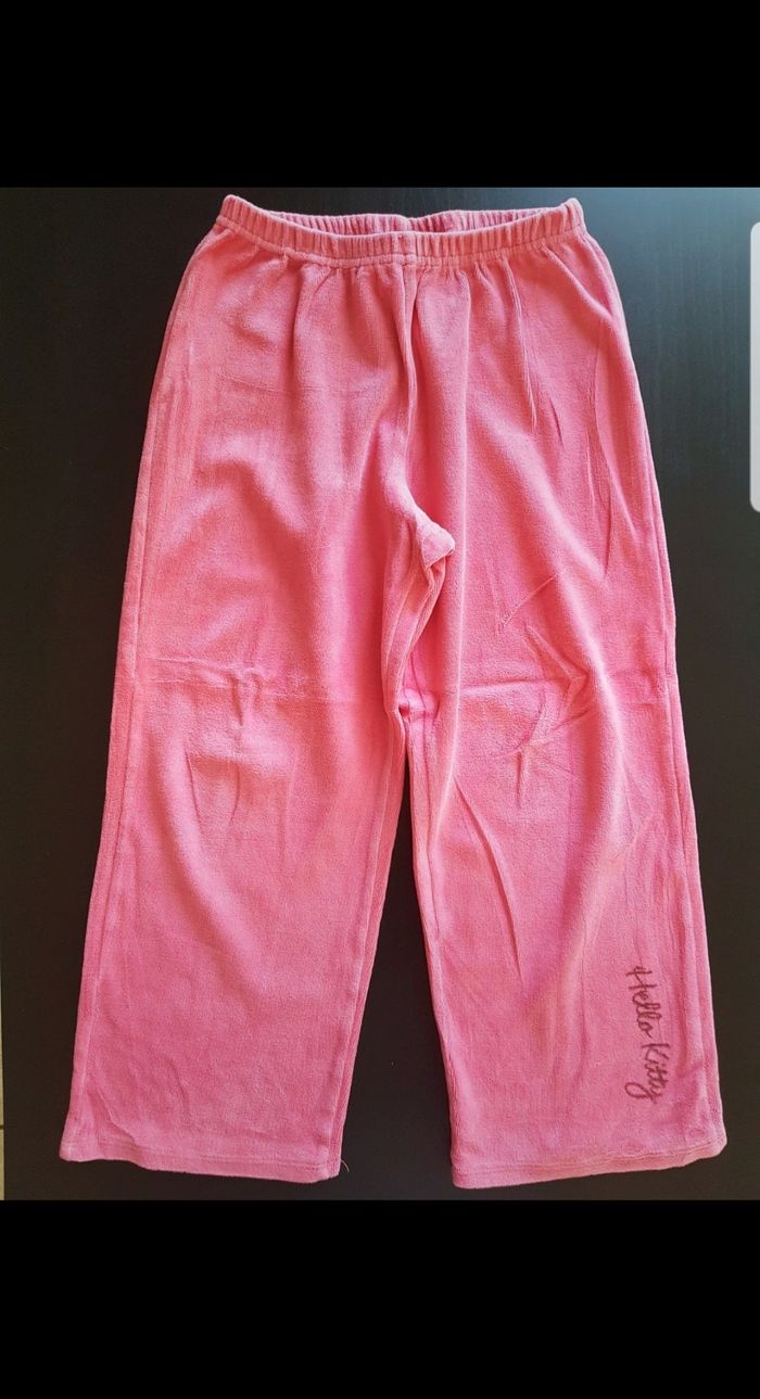 Pantalon de pyjama en velours Hello Kitty enfant fille 5/6 ans