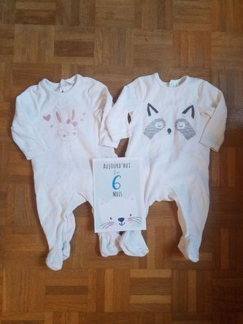 Lot 2 pyjamas 6 mois