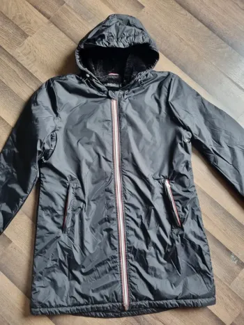 Manteau / Parka longue imperméable fourrée noire. Taille XL. Laura Jo. TBE