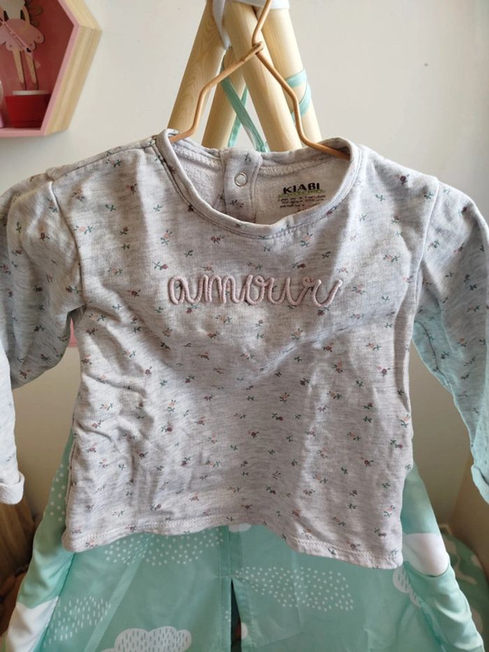 Pull gris amour