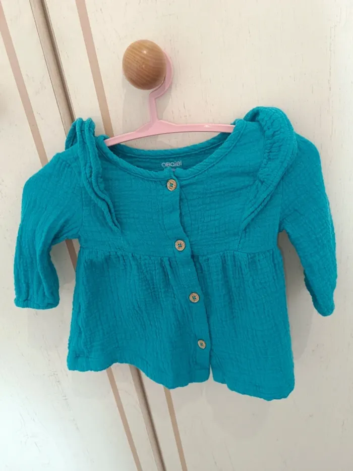 Robe obaibi taille 0 mois bleu foncé