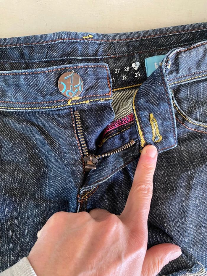 Short Roxy en jeans taille 29 US - 38/40 Bootcut Fit - photo numéro 12