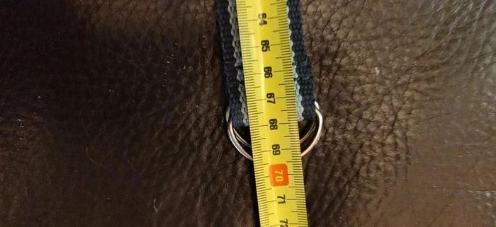 Ceinture tissée marine et rose - photo numéro 3