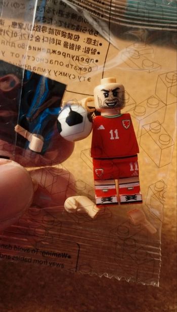 Personnage type Lego football neuf Gareth Bale pays de Galles