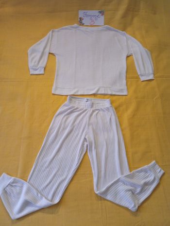 Pyjama tout doux Etam blanc Taille S