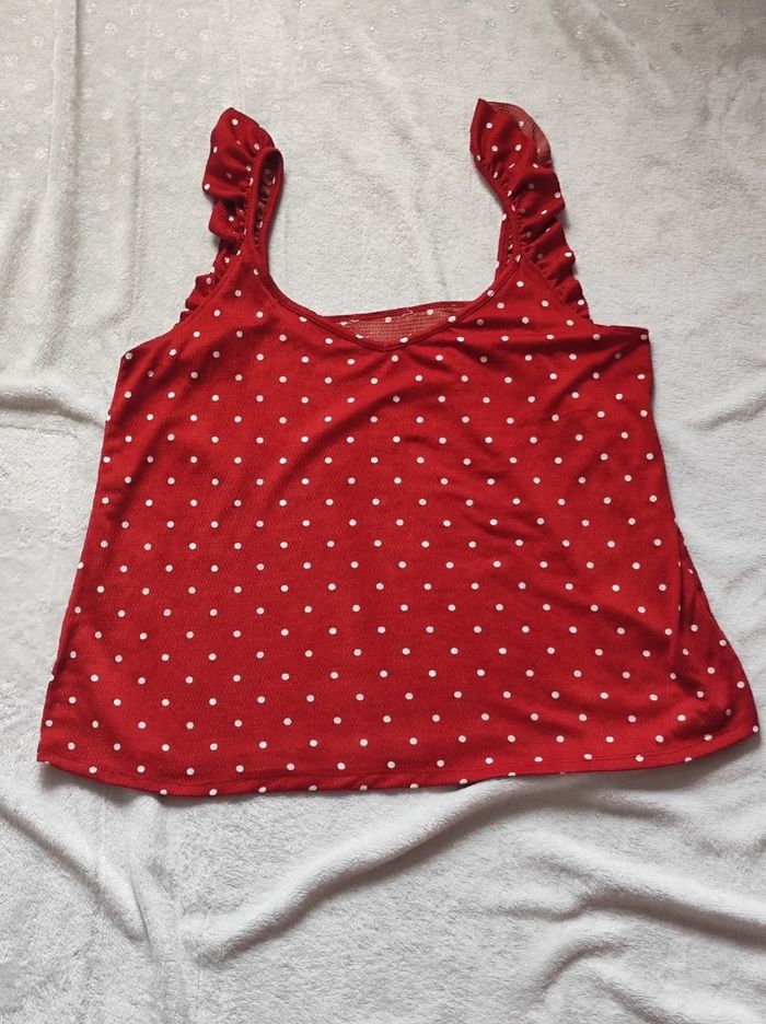 Débardeur oversize à pois taille unique - photo numéro 2