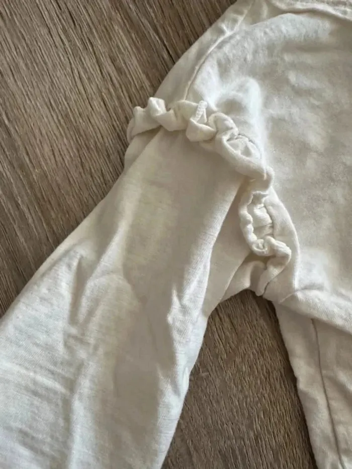 T-shirt manche longue + bandeau 12 mois - photo numéro 7