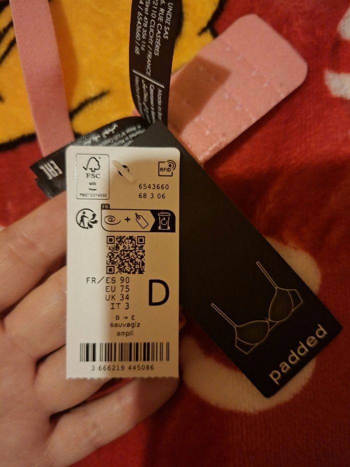 Soutien Gorge Undiz rose neuf - photo numéro 4