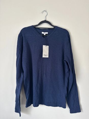 👕 Pull col en V - homme taille S - xact clothing- neuf avec étiquette