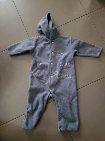 Pyjama polaire à capuche 9 mois