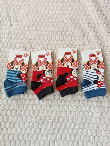 4 paires de socquettes Minnie