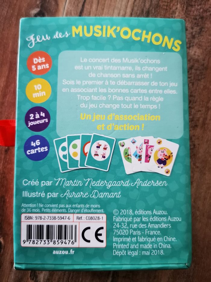Jeu de société Auzou :  le musik'ochons - photo numéro 2