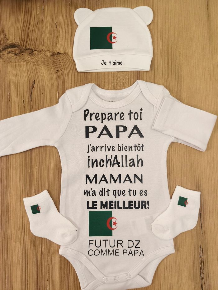 Ensemble bébé Algérie algeAnnonce grossesse Cadeau futur papa - photo numéro 2