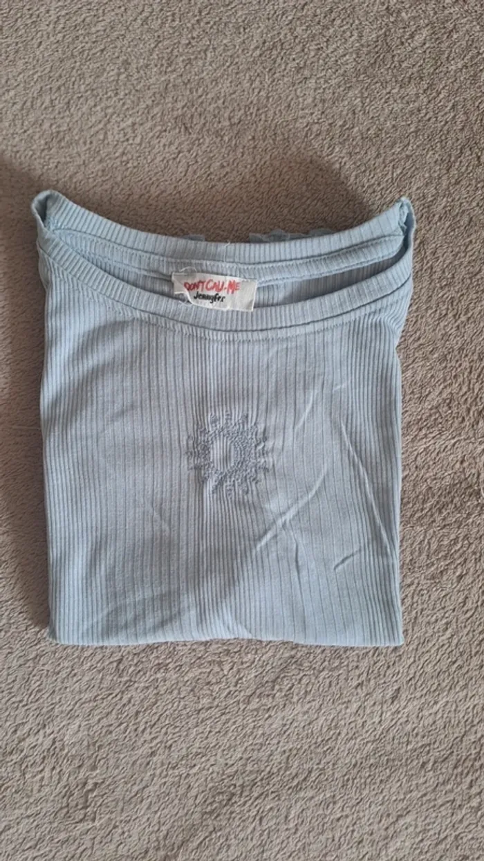 T-shirt manche courte/ T-shirt astral/ T-shirt manche/ T-shirt côtelé - photo numéro 5