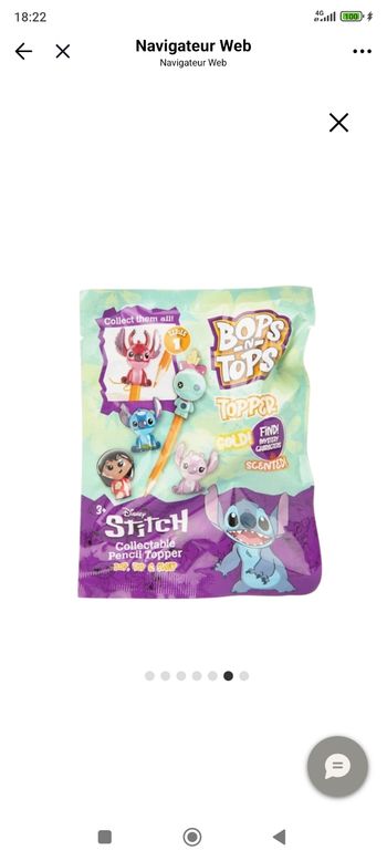 Lot de 4 Bops & tops - stitch