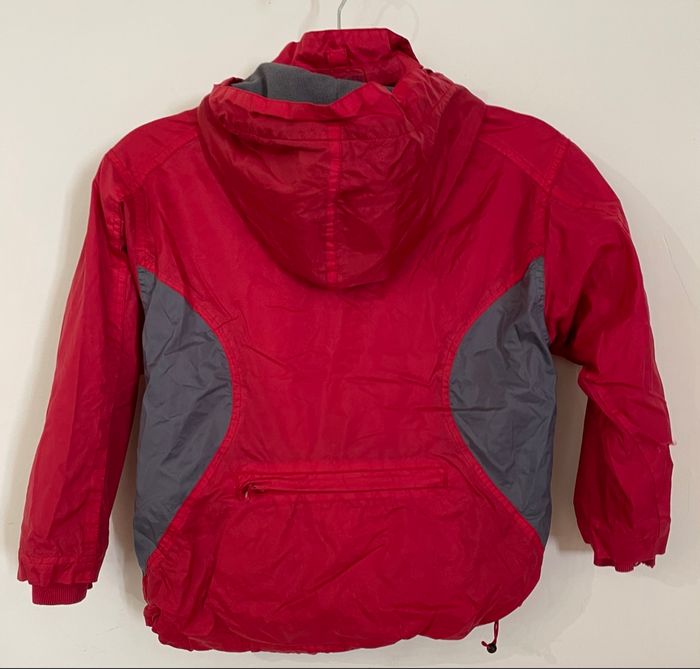 Veste Polaire Coupe-Vent Rouge garçon taille 6 ans Domyos décathlon - photo numéro 4