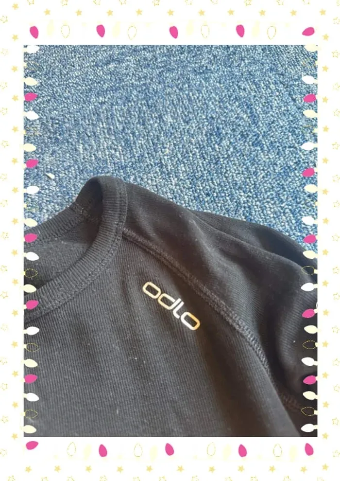 Sous-pull de ski enfant – 128 cm – Noir – Odlo - photo numéro 3