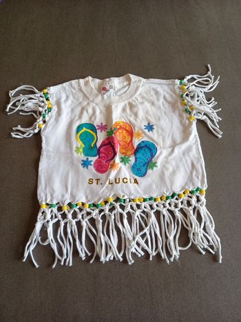 Tee shirt fille 6 ans avec franges