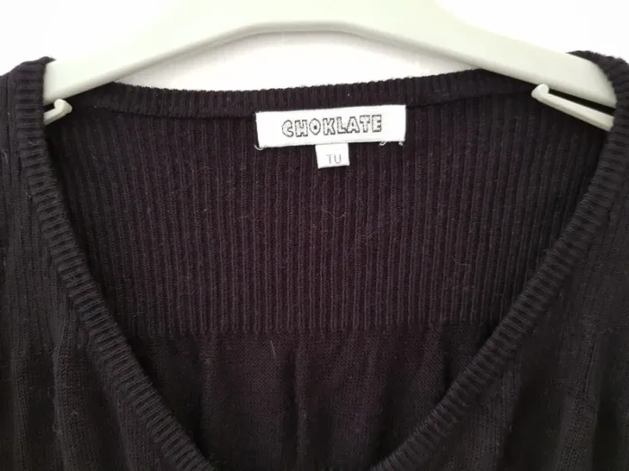 Pull laine fin, Choklate, taille unique - photo numéro 2