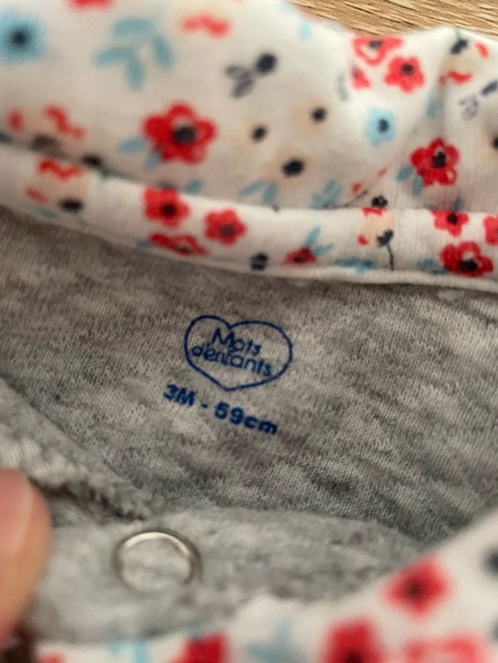 Pyjama épais Mots d’enfants 3 mois - photo numéro 2