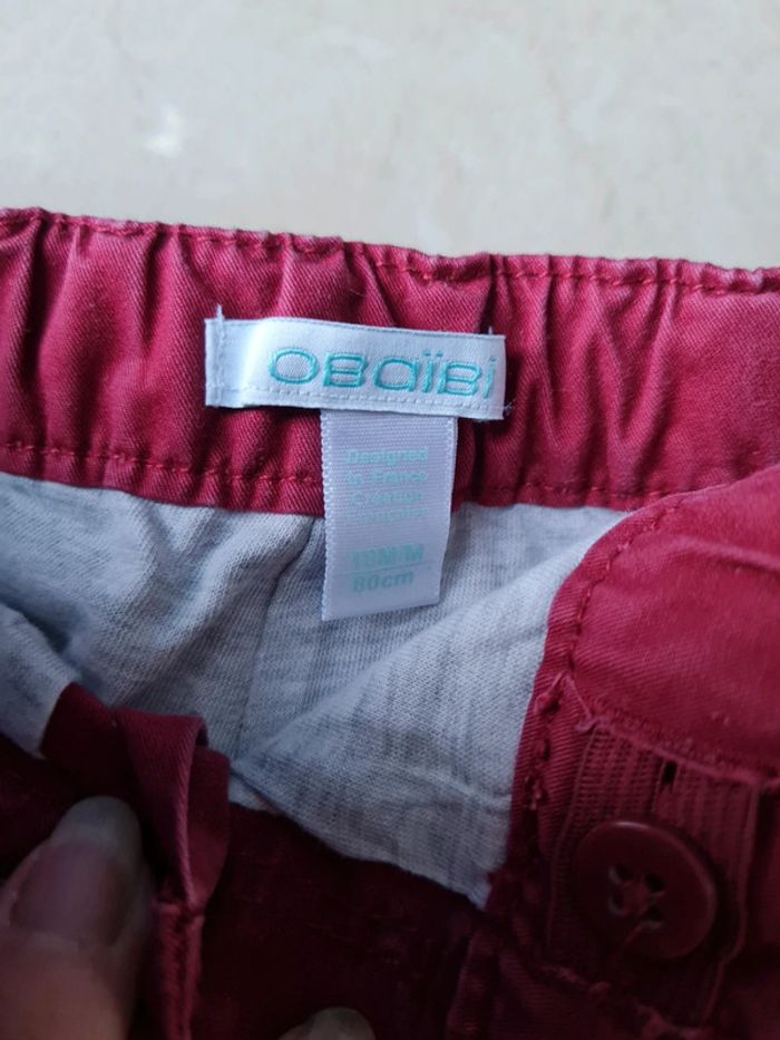 Pantalon bordeaux garçon 18m - photo numéro 2