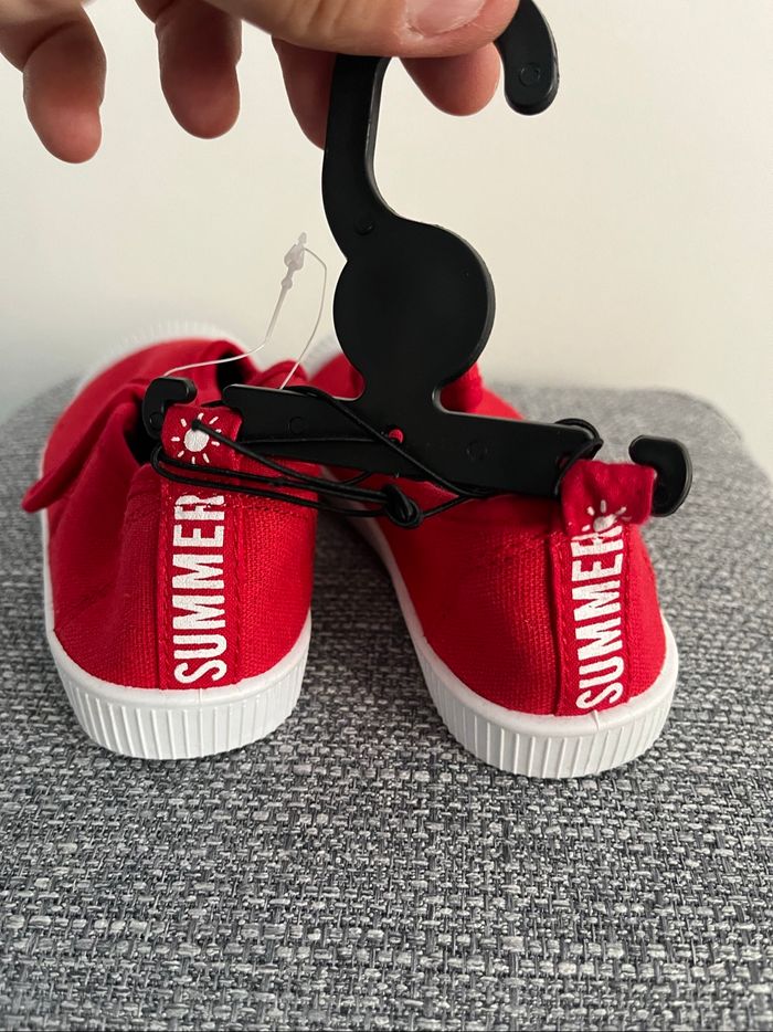 Ballerines Rouges Neuves Inextenso Taille 27 - photo numéro 7