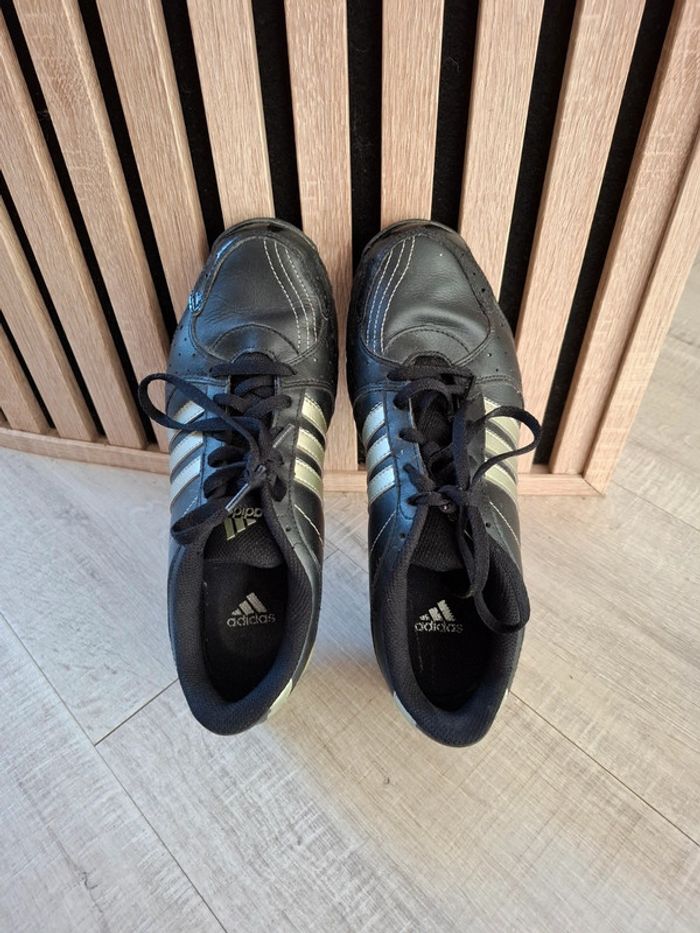 Tennis cuir noir Adidas T 39,5 - photo numéro 6