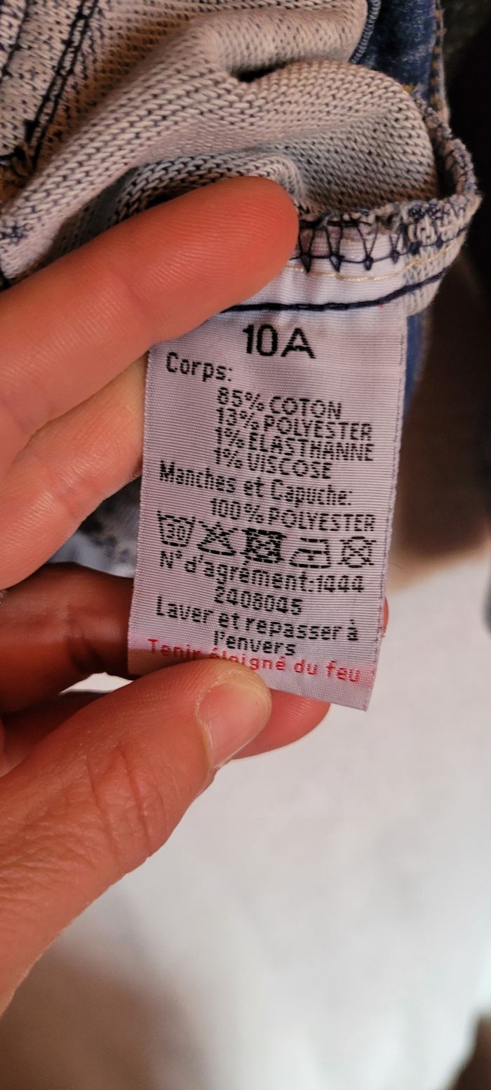Veste en jean's avec capuche - photo numéro 5