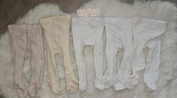Lot de 5 collants fille – tailles 13/17 & 6 mois