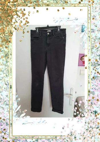 Jeans noir denim camaieu taille XS 34