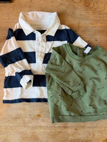 Lot 1 pull et 1 polo 9 mois