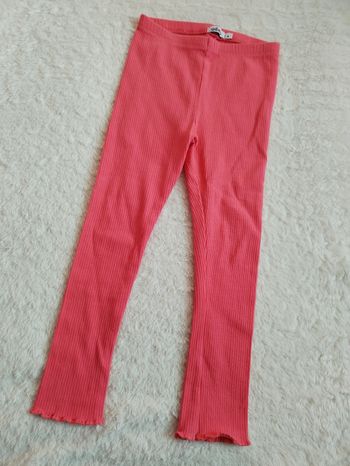 Legging rose côtelé 4ans