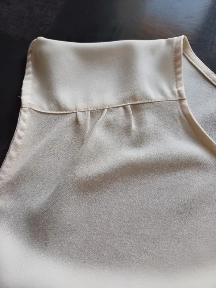 Blouse sans manche écru - photo numéro 5