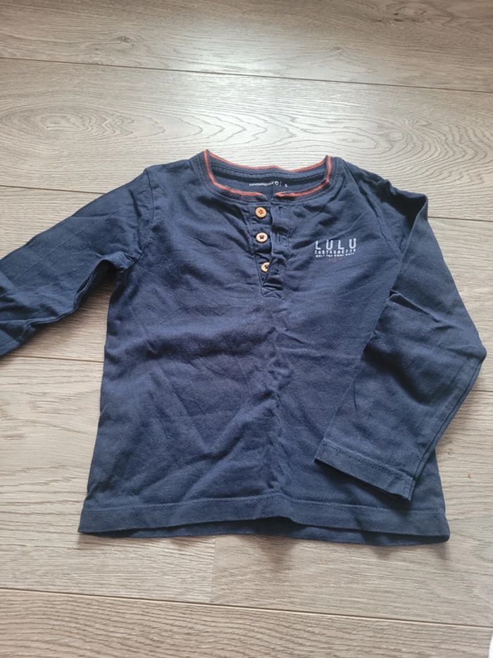 Tee shirt manche longue lulu castagnette 5ans - photo numéro 2