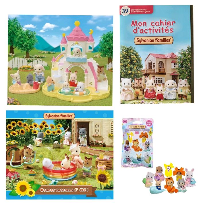 Sylvanian famille le bac à sable et piscine des bébés le sachet surprise pochette surprise et mon cahier d'activités - photo numéro 2