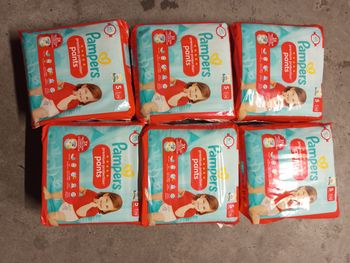 6 paquet de couche Pampers premiem protection pants taille 5 a 65€