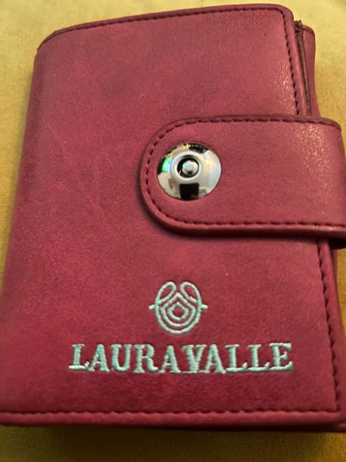 Porte feuille lauravalle cuir produit neuf - photo numéro 2