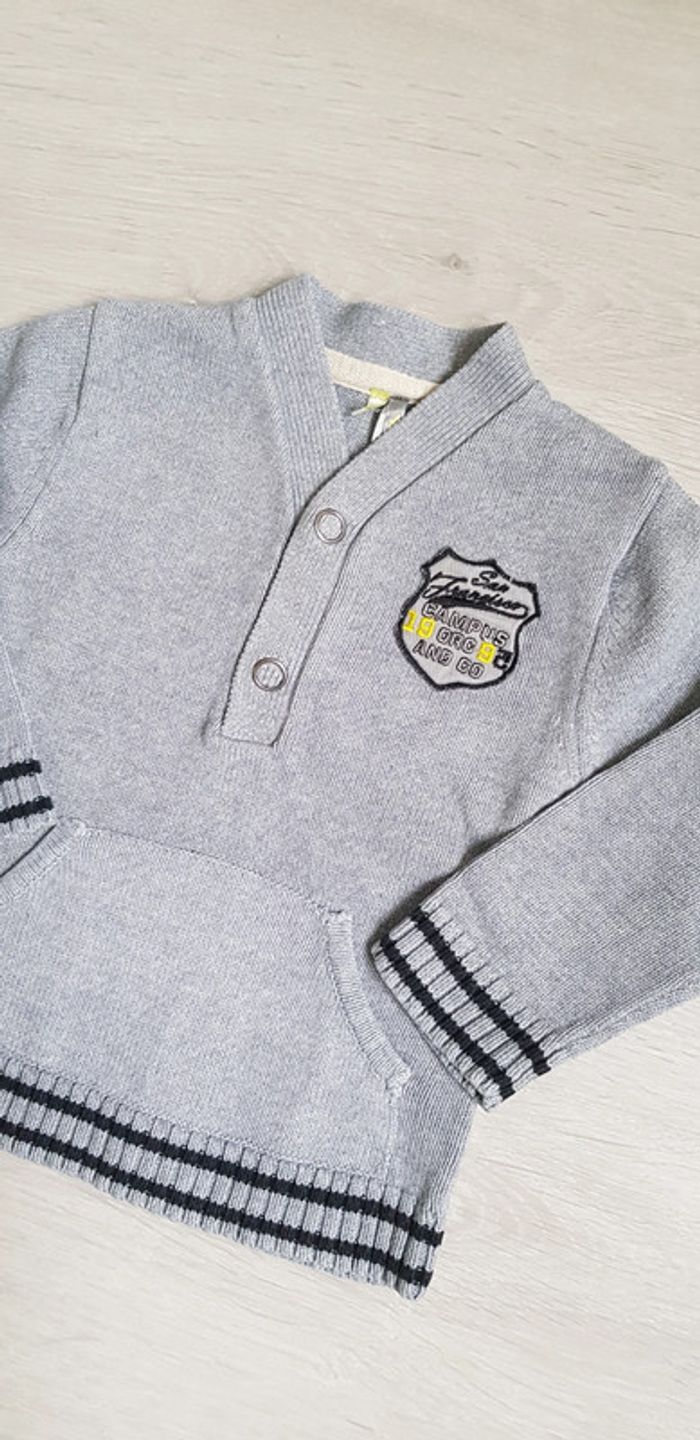 Pull gris 18 mois - photo numéro 2