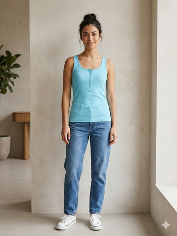 débardeur bleu taille unique H§M Neuf