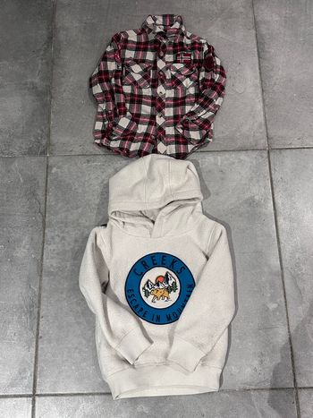 Pull creeks moutmoute et chemise sergent major taille 4 ans