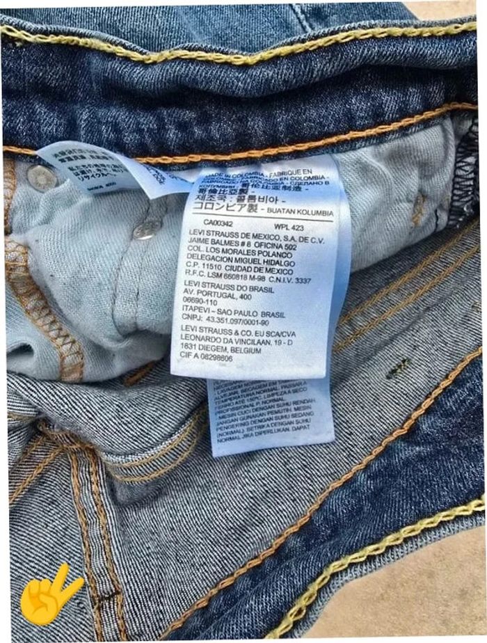 Jeans Levi's 559 W38 FR48 L30 coupe droite bleu Homme Men pan293b - photo numéro 7