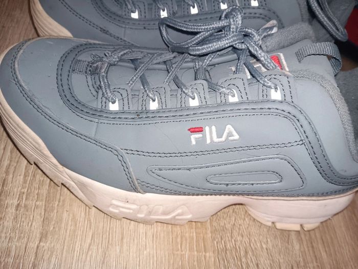 Baskets Fila Disruptor II Gris/bleu Authentiques 38,5 - photo numéro 3