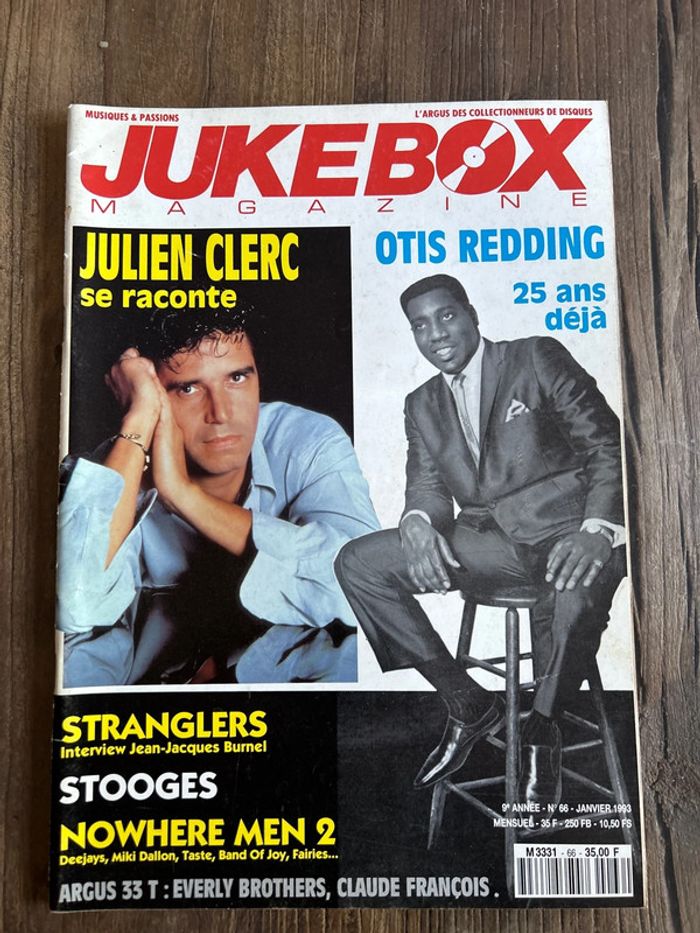 Ancien jukebox magazine - janvier 1993 - 66 - clerc redding