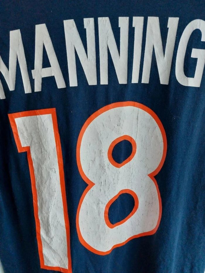 Tee-shirts Nike Denver Broncos Manning N°18 Coupe Standart Taille S - photo numéro 3